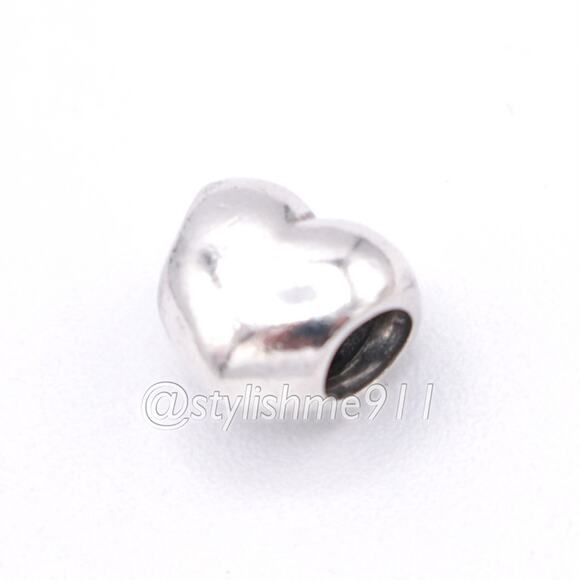 Authentic PANDORA Large Smooth Heart Charm - 790137 - Picture 8 of 11